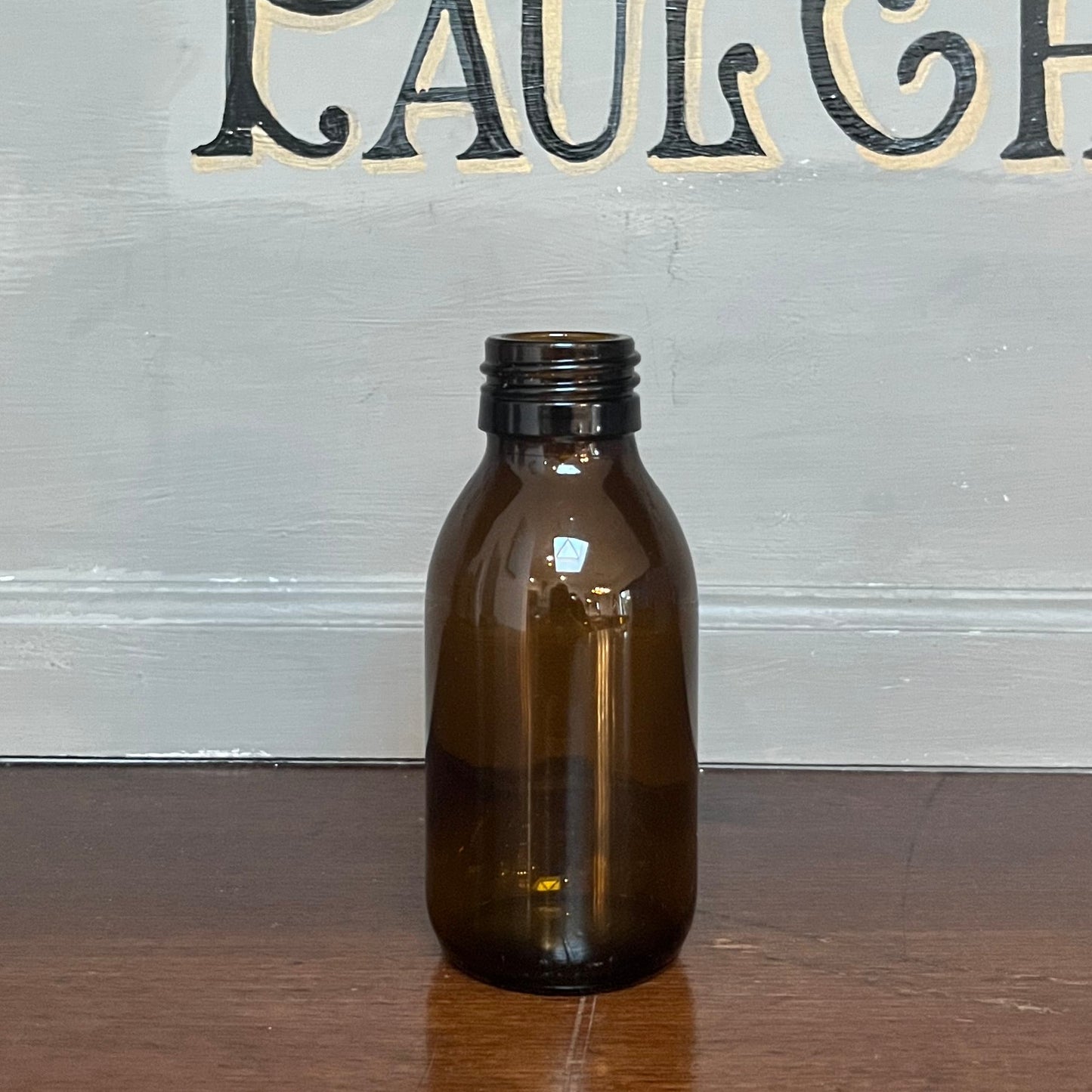 100ml Amber Sirop Bottle uncapped, pack of 104