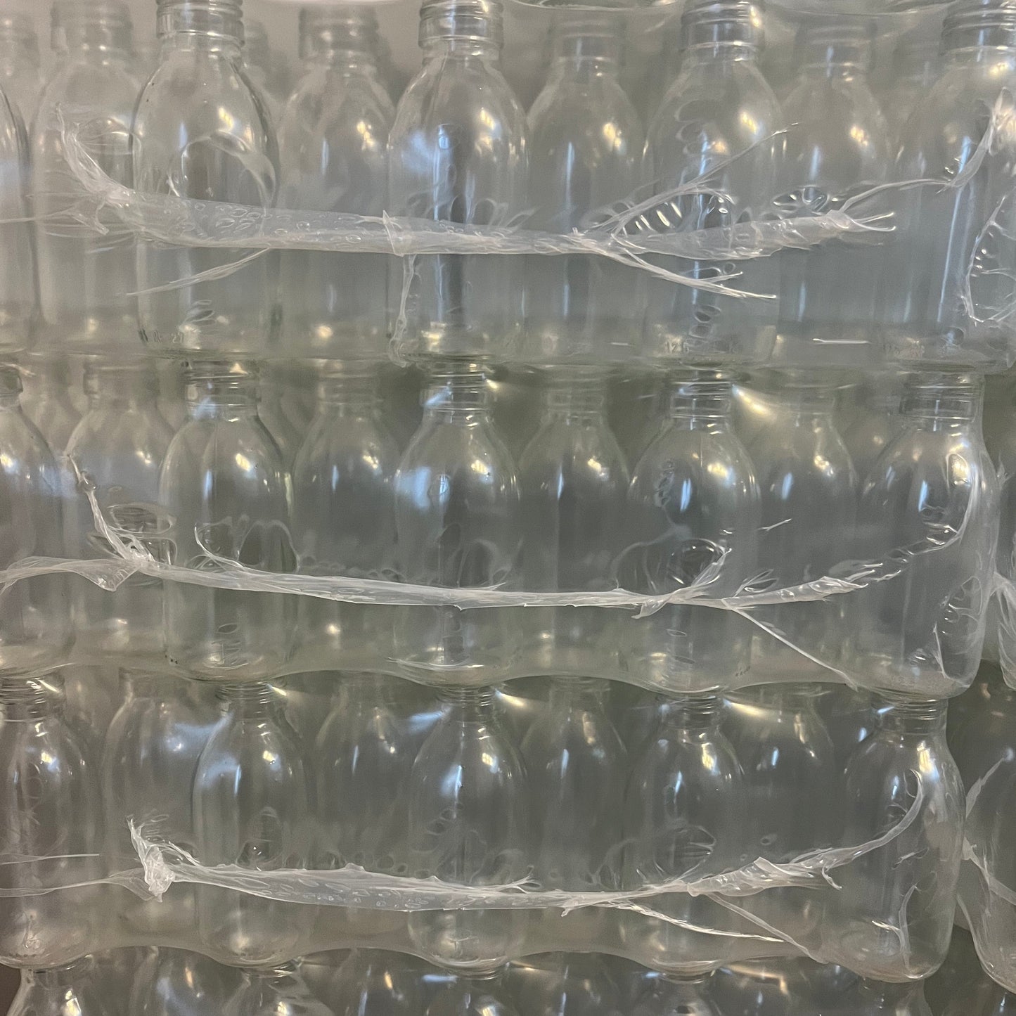 125ml Sirop Bottle with Silver Screw top, pack of 86